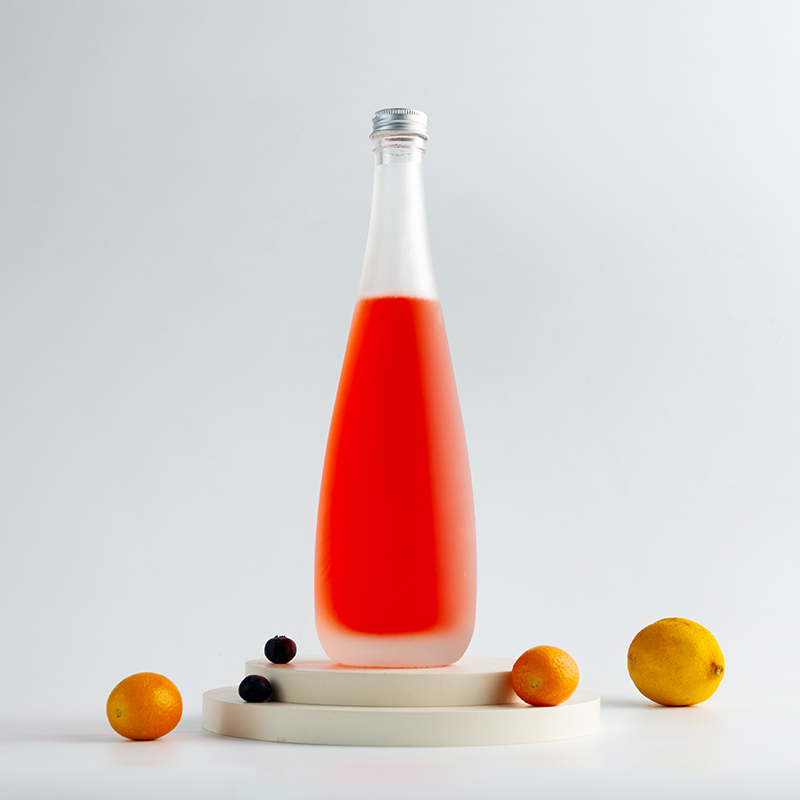 frosted glass bottle